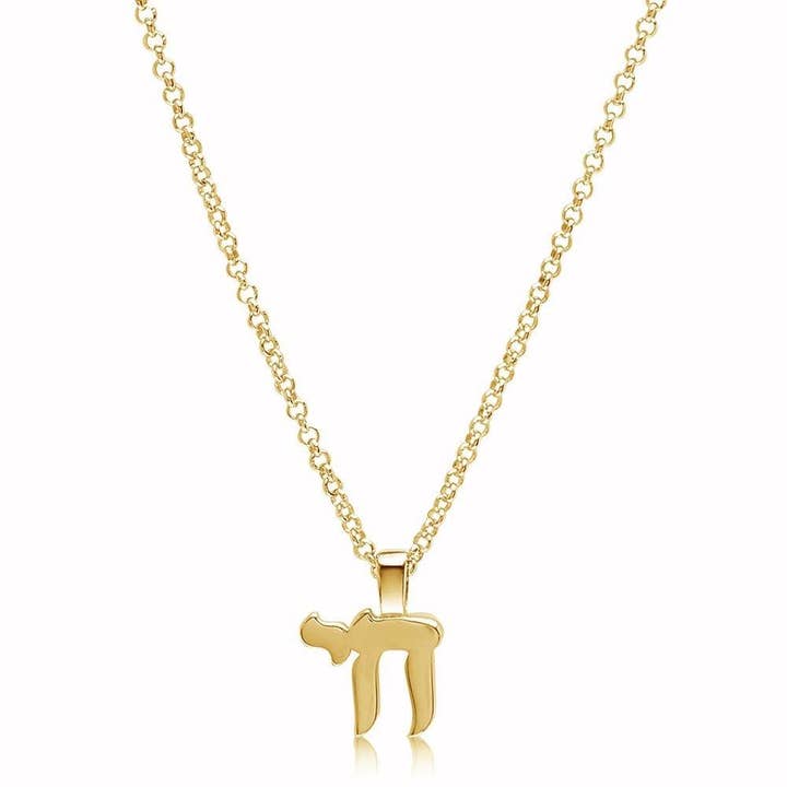 ALEF BET JEWELRY - Wholesale Pendant/Charm Necklace - Hebrew Letter Chai Necklace