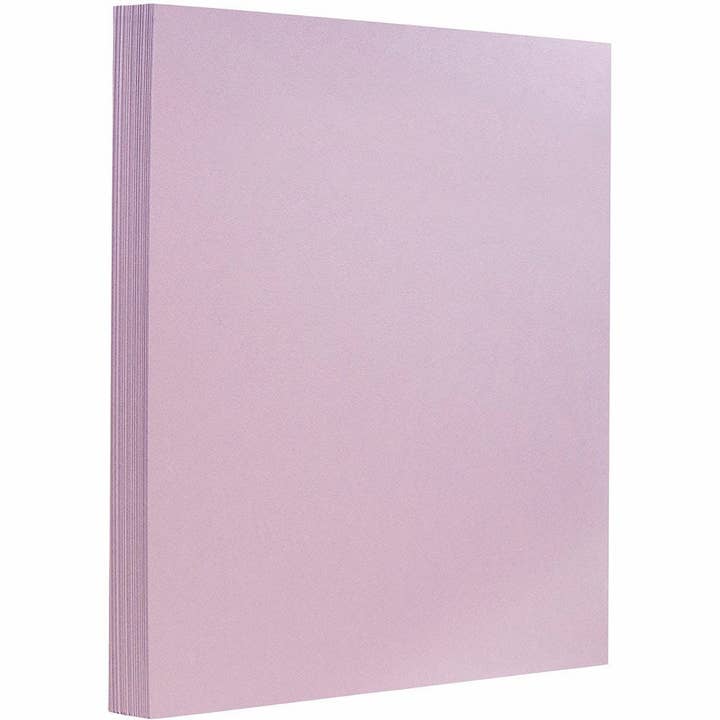 Carton JAM 130 lb, 8,5x11 Couverture, Violet Clair, 25/Pqt pour la vente par JAM PAPER