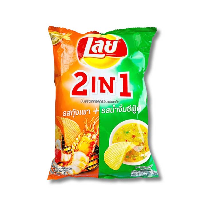 Global Bite Co - Wholesale Chips - Lays 2 in 1 Shrimp and Seafood Sauce (Thailand)