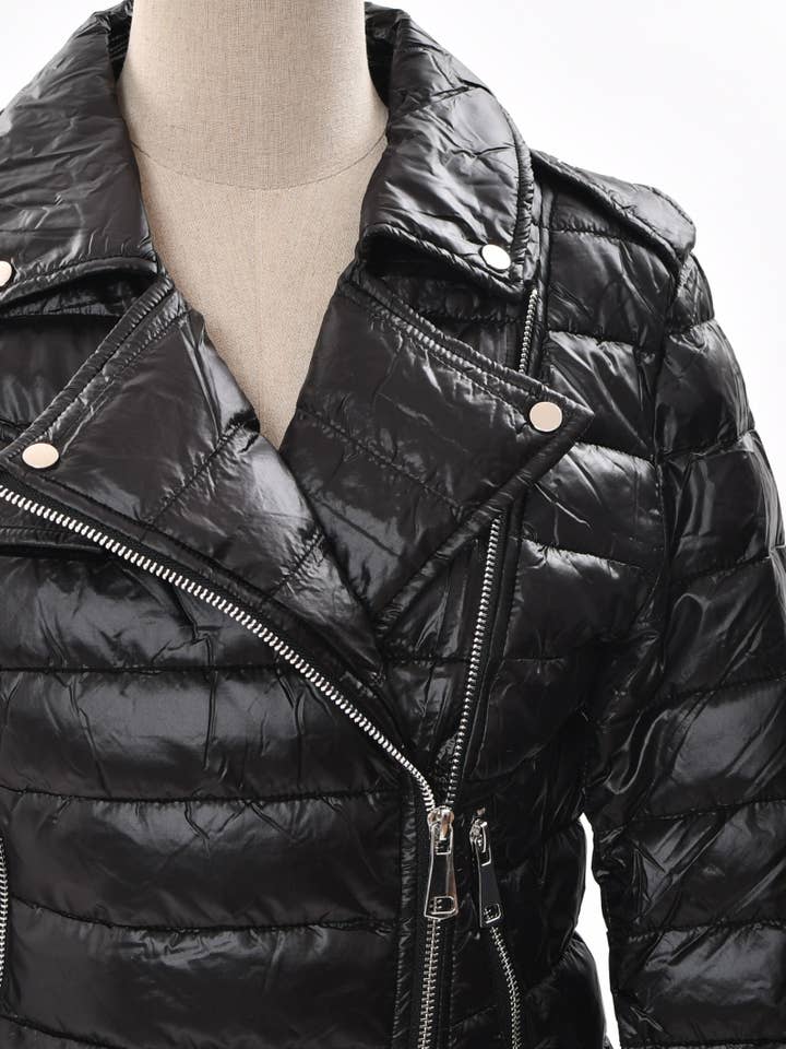 Black Ultralight Quilted Jacket for women for wholesale on Faire1