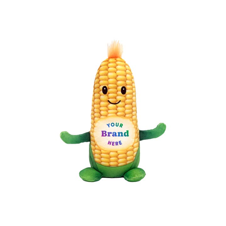 7" Customized Squishy Corny Cob Plushie for wholesale by Plushology® by RGU