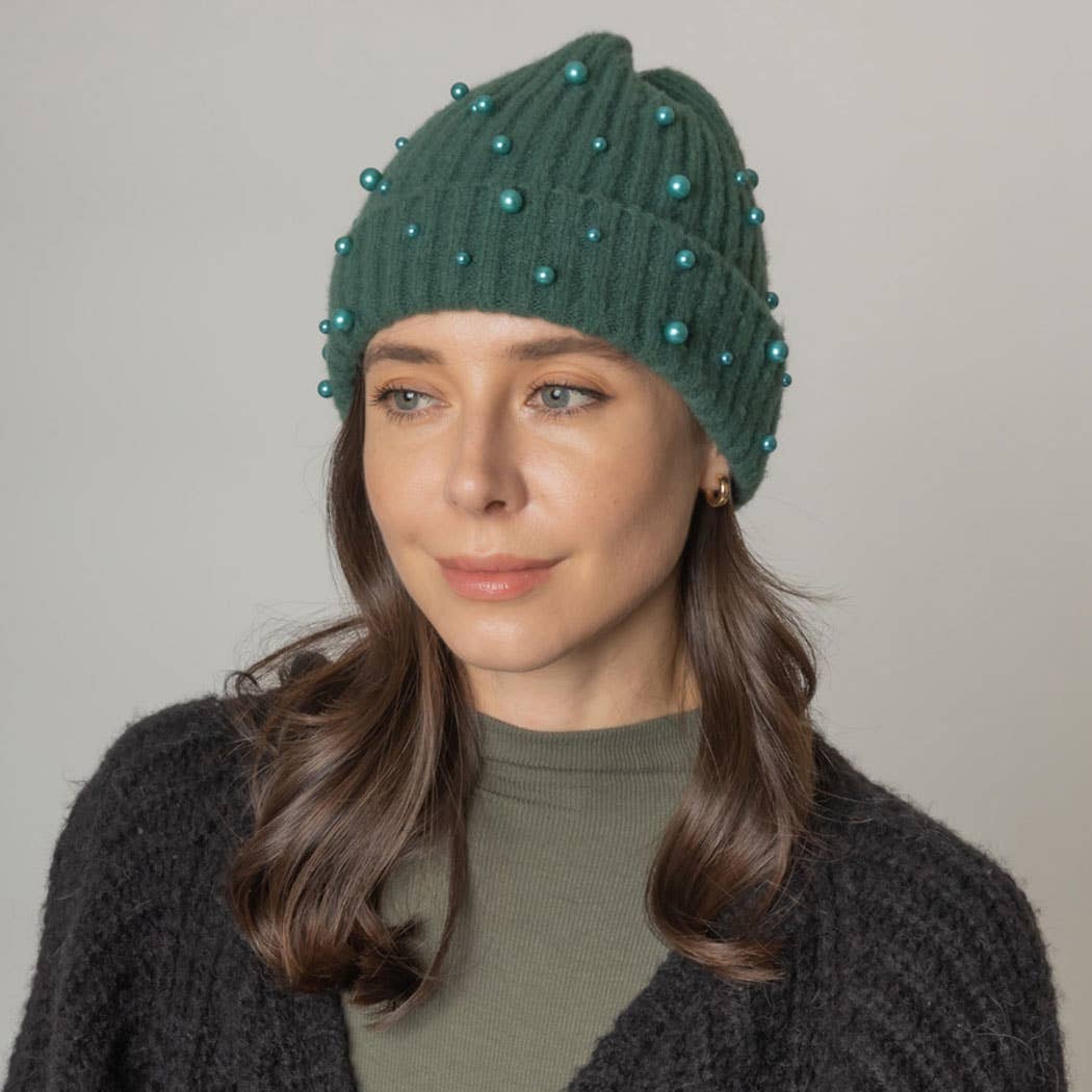 Fashion City - Wholesale Beanie - Dames - Gebreide muts voor dames, effen imitatieleer10