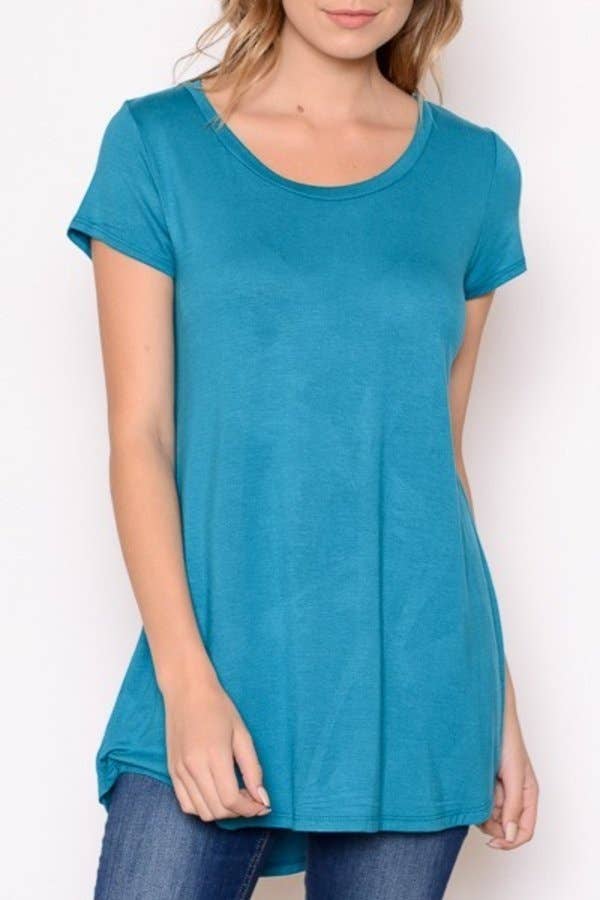Chris & Carol Apparel - Wholesale Tunic - Women's - XJ413145T - Perfect Solid Plus Size Basic Tee Short Sleeve10