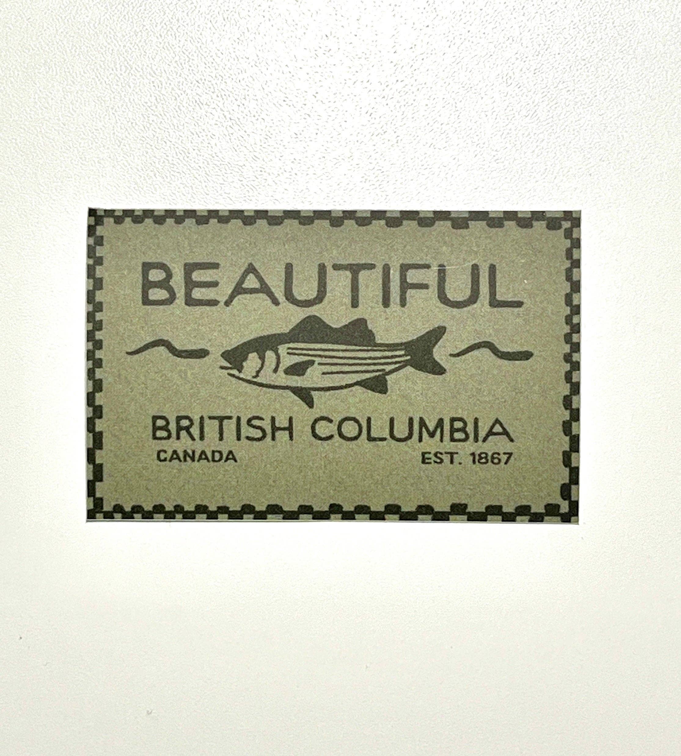 Wavy Baby Design - Wholesale Sticker - Beautiful British Columbia - GREEN PATCH2