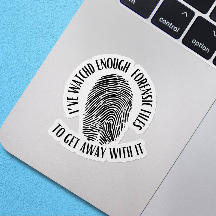 Sticker Bull - Vente Autocollant - Autocollant J'ai regardé assez de fichiers judiciaires - True Crime - Autocollant True Crime - Autocollant Crime - Autocollant Meme - Autocollant Forensic Files4