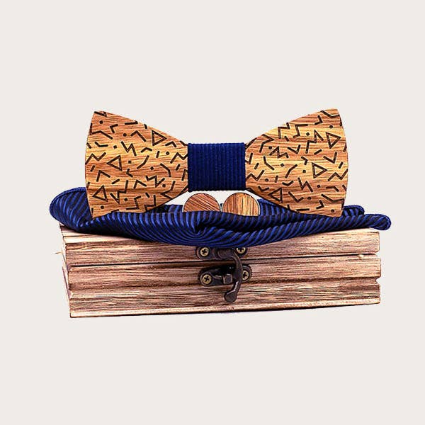 Wood&Chic - Venta al por mayor Pajarita - Hombre - Caja de pajaritas de madera para hombre - Espino cerval