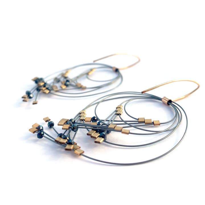 Meghan Patrice Riley - Wholesale Dangle Earrings - Vertigo Hook Earrings (Large)11