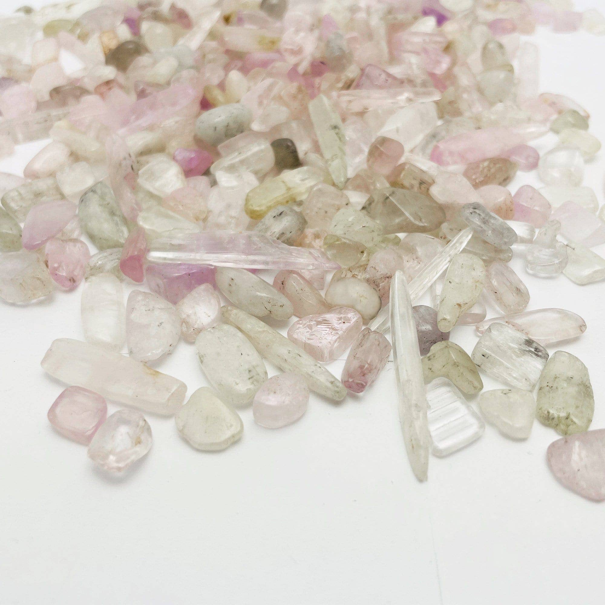 Rock Paradise – Pedra/cristal espiritual por atacado – Kunzite 1lb Pedras Roladas Cristais e Minerais a Granel2