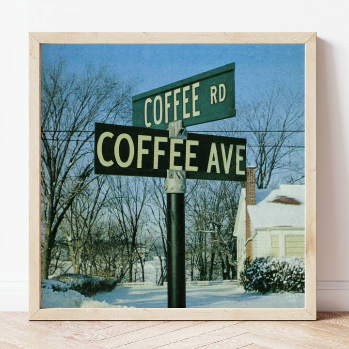 Wo Kaffee auf Kaffee trifft Print für den Großhandel von The Galek Sea