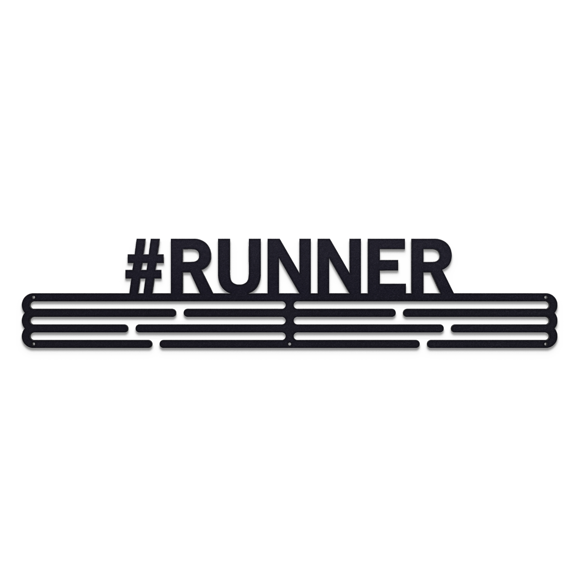 United Medals – wholesale Väggkrok – Medalj hängare #RUNNER - Matt Svart - X-Large5