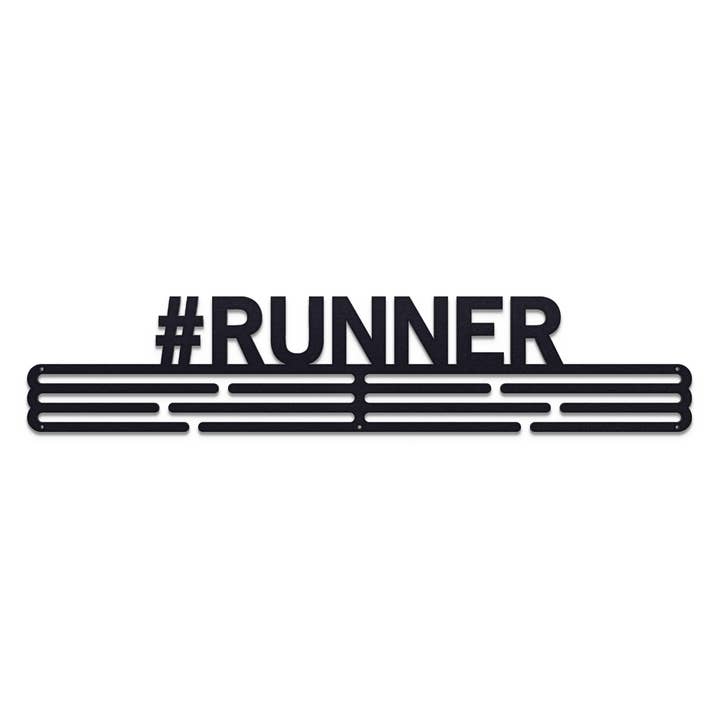 United Medals – wholesale Väggkrok – Medalj hängare #RUNNER - Matt Svart - X-Large5