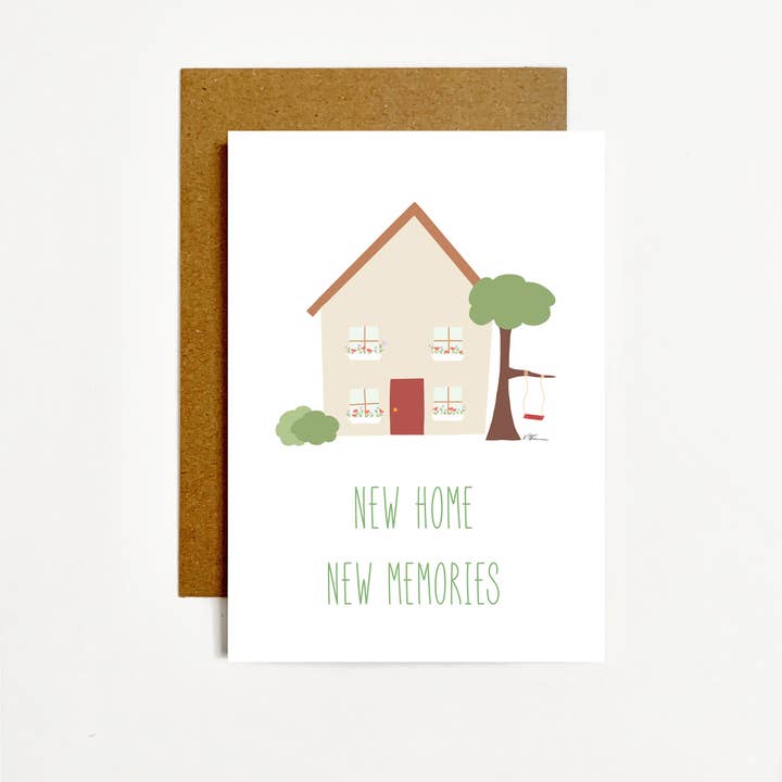 k.Patricia Designs - Wholesale Housewarming Card - New Home New Memories Housewarming Card