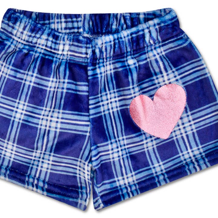 Iscream - Wholesale Shorts - Kids - Theme Varsity Plush Shorts - Blue (Large -(14))0