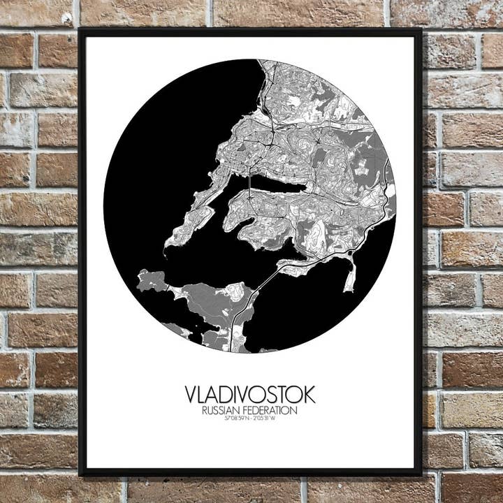 Poster of Vladivostok | Russia for wholesale by mapospheres