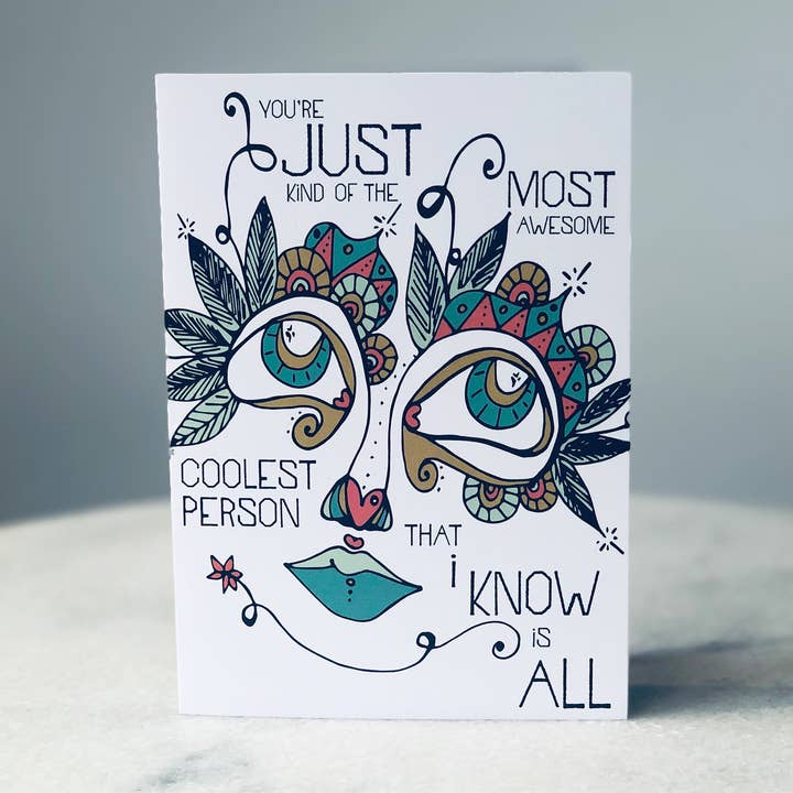 You're Amazing Greeting Card for wholesale by Stoodles