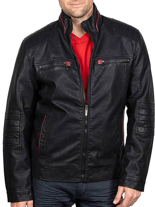 Giacca in pelle da uomo per la vendita all'ingrosso da parte di TM Exposure