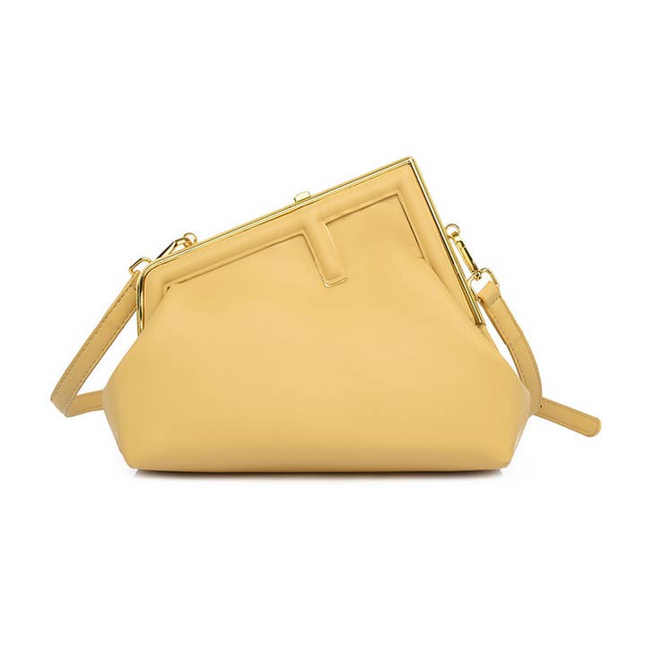 ACCITY - Wholesale Shoulder Bag - Women's - RETRO SIMPLE METAL CLIP SHOULDER BAG_CWAB159820