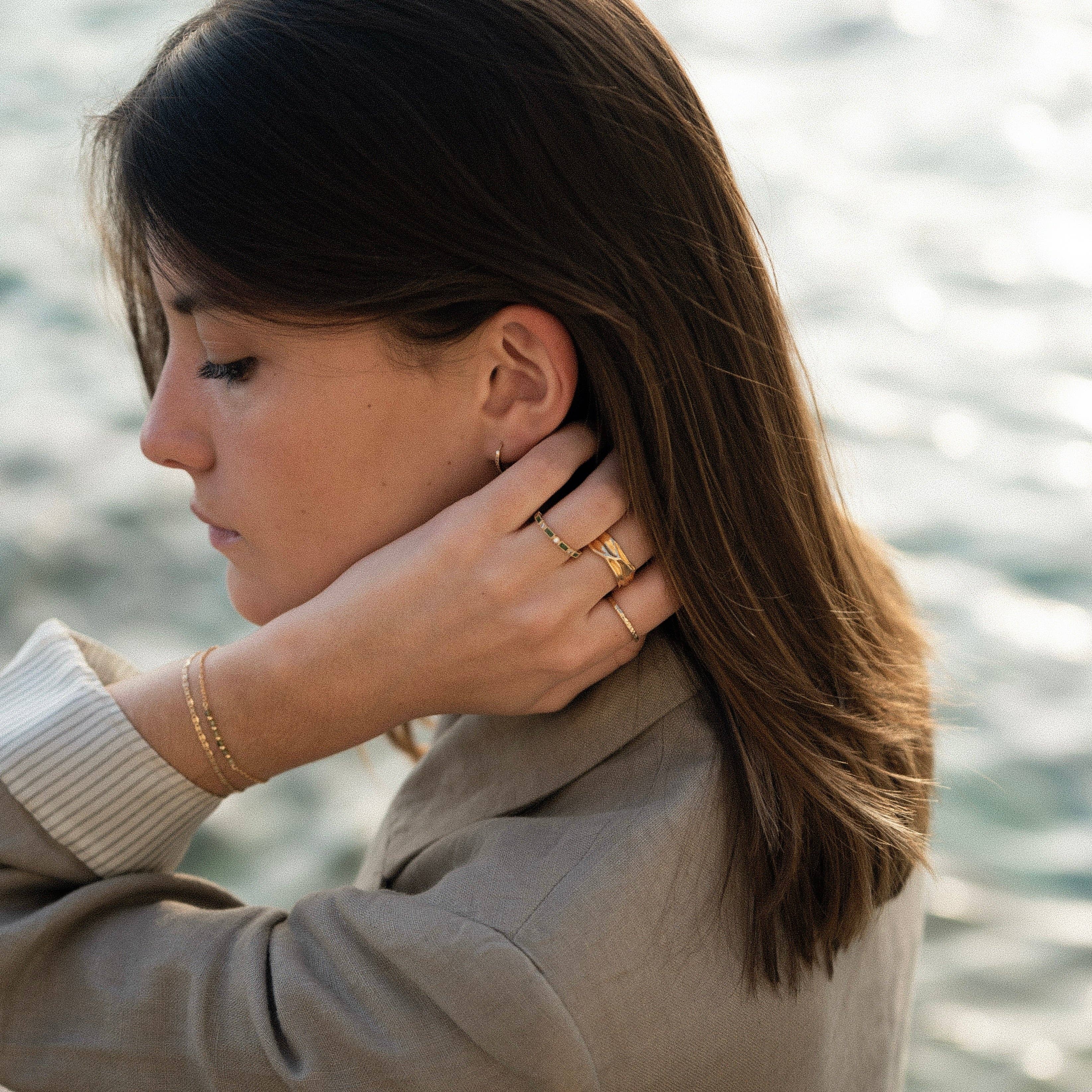 Meora Paris - Vendita all'ingrosso Anello midi/a fascia - Anello Eros placcato oro 18k4