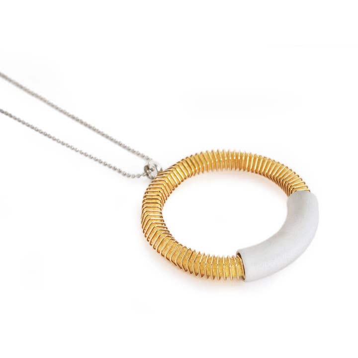 Jess Pendant Yellow for wholesale by Industrial Jewellery Ltd
