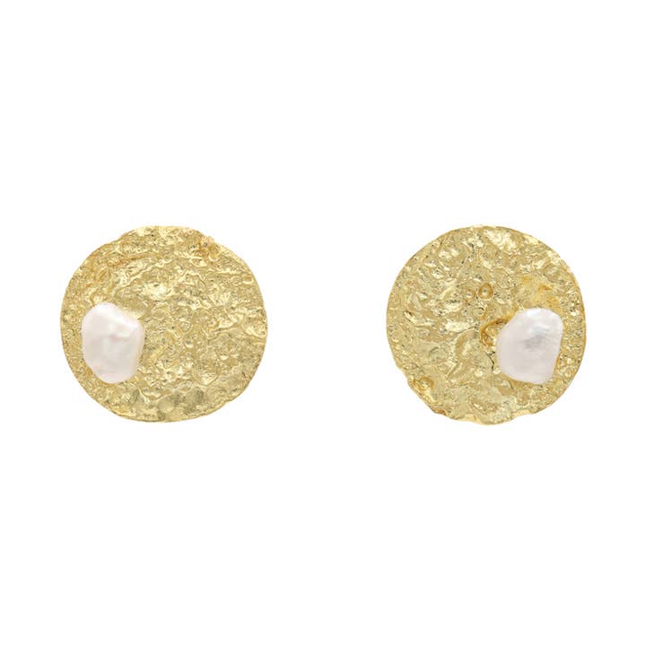 ACUS - Wholesale Stud/Post Earrings - Aconite Pearl Earrings