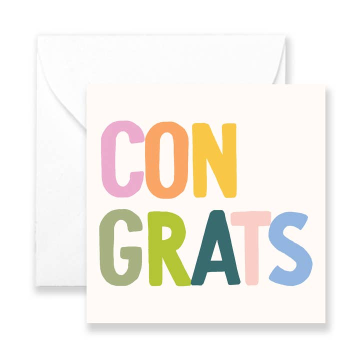 Congrats - Izzy Mini Greeting Card for wholesale by Isabella MG