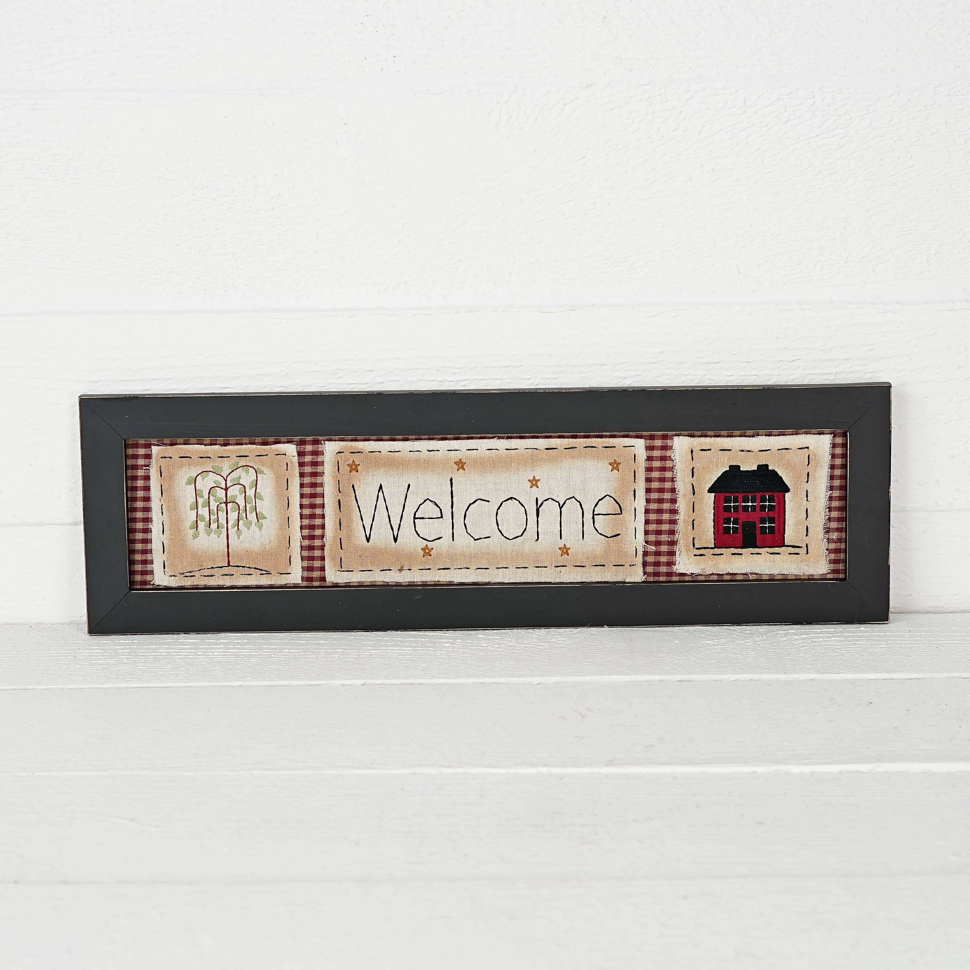 Impressive Enterprises, Inc. - Wholesale Sign - M5557- Country Sampler-Tree and House-20"Lx6"Wx0.5"Thick2