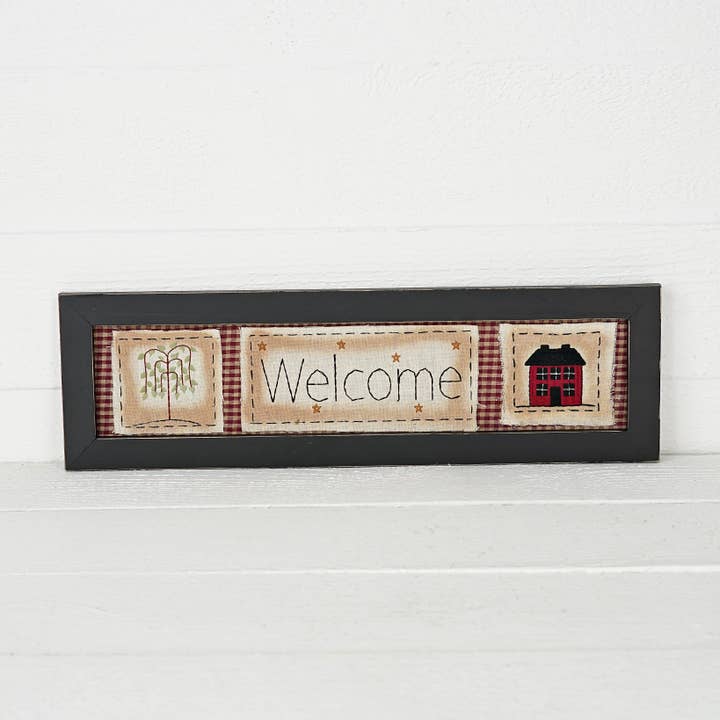 Impressive Enterprises, Inc. - Wholesale Sign - M5557- Country Sampler-Tree and House-20"Lx6"Wx0.5"Thick2