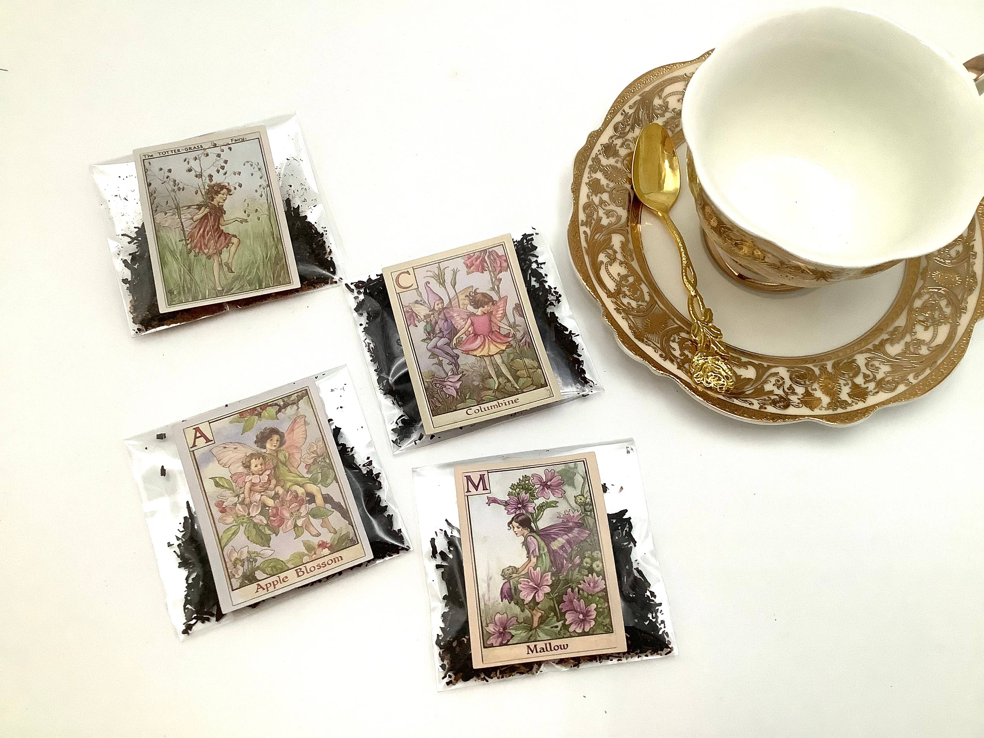 All Little Cute Things - Wholesale Loose Tea - Garden Fairies. Assortment of Loose Tea packets party favors3