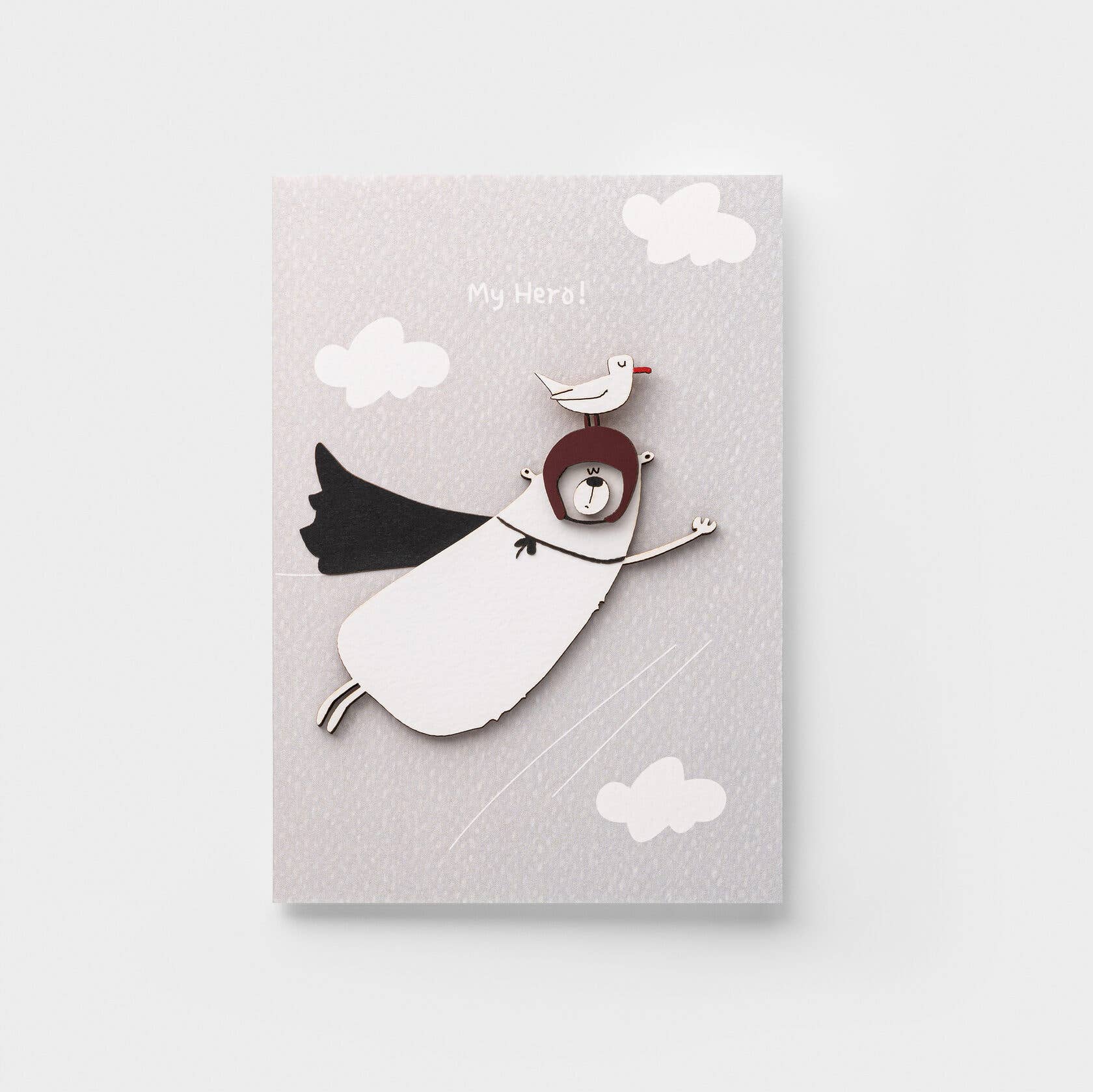 PESKOVOI – Engroshandel Hverdagshilsen kort – Sjovt romantisk bjørnekort – Håndlavet 3D træ superhelte kærlighed1