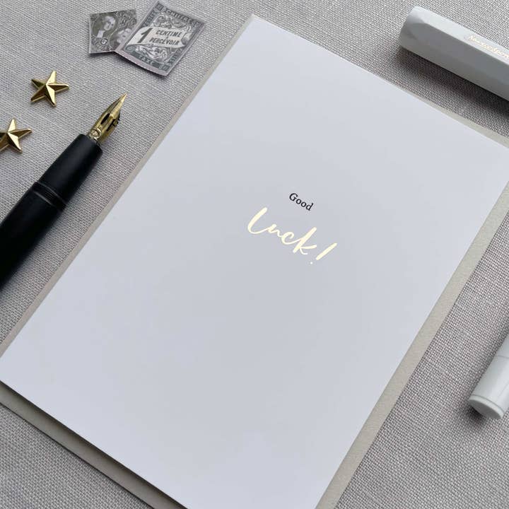 Good Luck! for wholesale by Jen Roffe Lettering Studio
