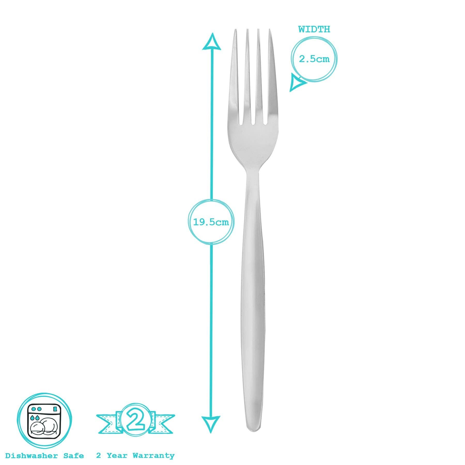 Rinkit Pty Ltd - Wholesale Table fork - 19.5cm Economy Stainless Steel Dinner Fork - By Argon Tableware5