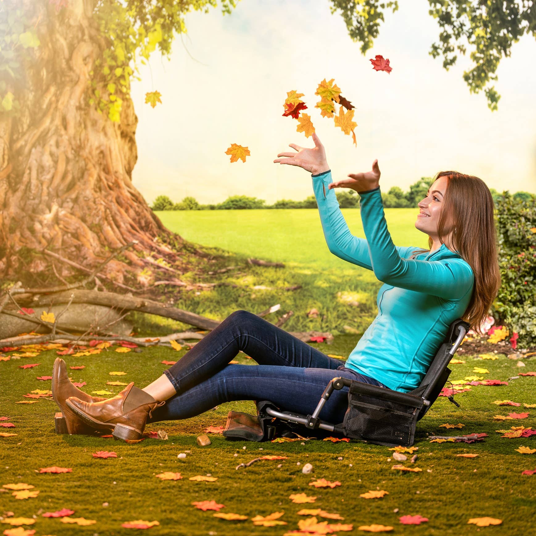 Alpcour – Engroshandel Foldestol – Alpcour foldbart stadion sæde med armlæn6