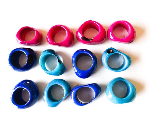 Artyfactos - Vente Rond de serviette - Anneaux de serviette en noix de tagua19