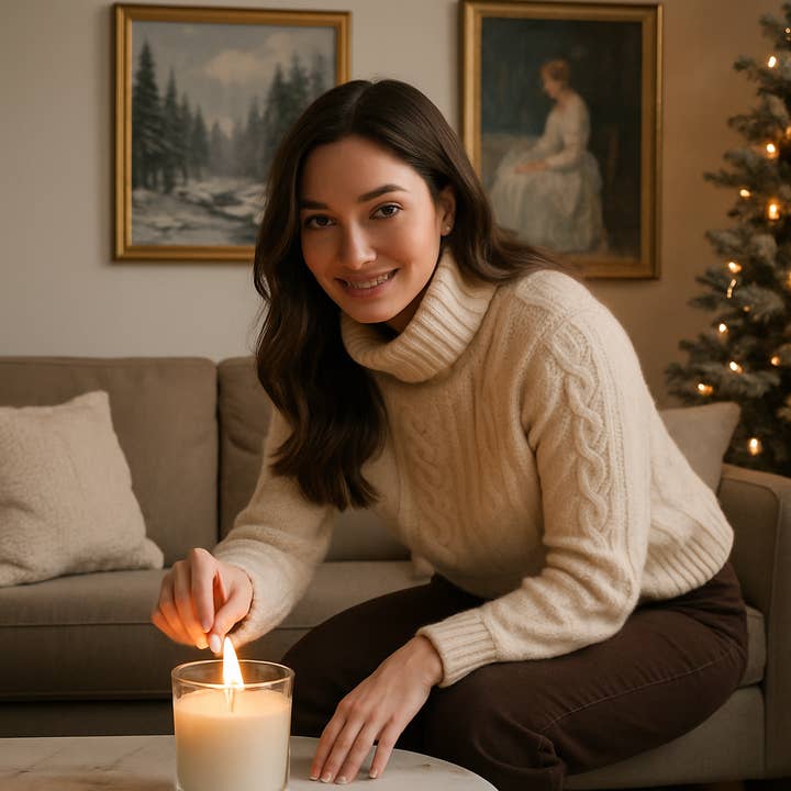 B&B Candle Co. - Wholesale Jar/Filled Candle - Coastal Cottage - 7.5 oz Soy Candle | Fresh Ocean Breeze Home Scent1