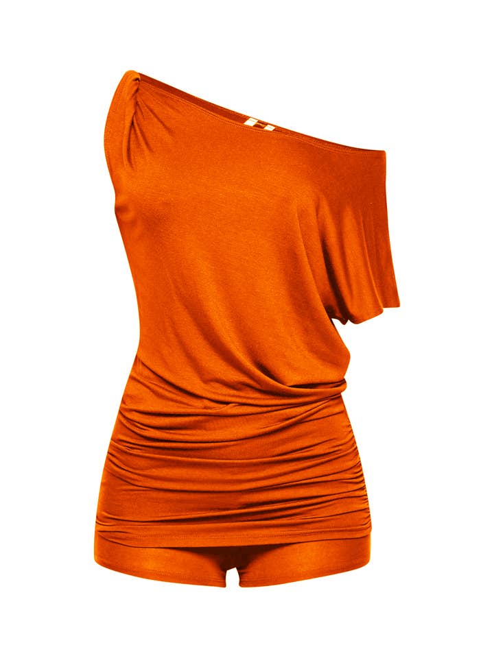 K Too - Wholesale Top & Short Set (NOT Loungewear) - Women's - Off shoulder top & shorts set4