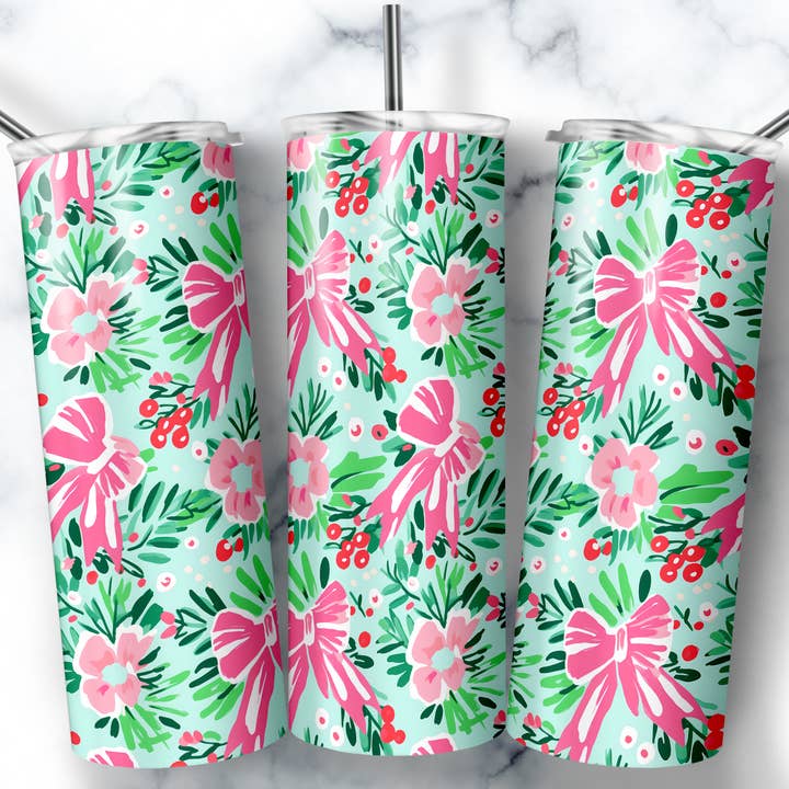 Christmas Tumbler, Christmas Cup, Cute Christmas Cup for wholesale by So Peachy Designs