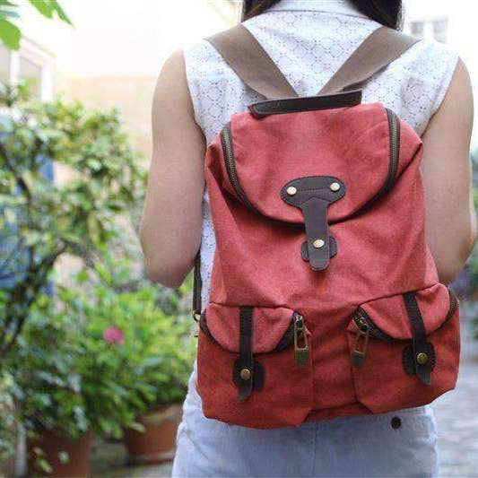 ZEDE PARIS - Vente Sac à dos – femme - SAINT-PAUL - Sac à dos en toile et cuir26