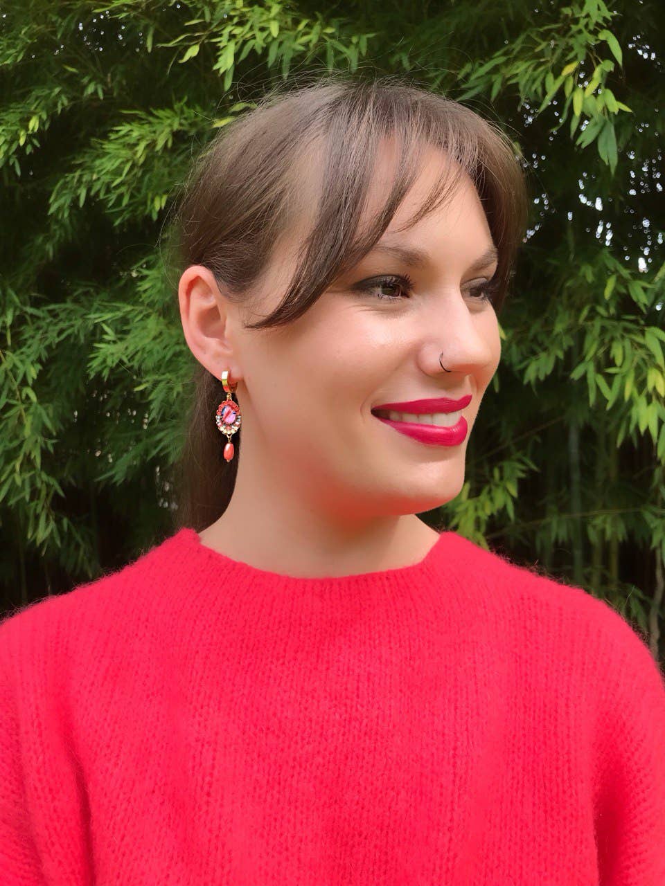 melizijewelry - Wholesale Dangle Earrings - Doria crystal and gold-plated steel earrings1