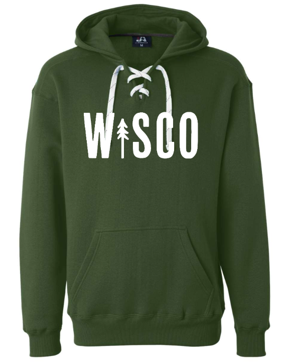 Wisco Clothing Co. - Wholesale Hoodie - Unisex - Wisco “Hockey” Lace Sweatshirt 🏒2