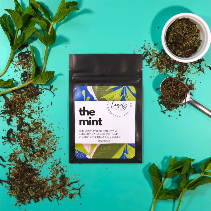 The Mint - Green Tea & Mint Leaves Loose Tea for wholesale by Loosely Tea Company