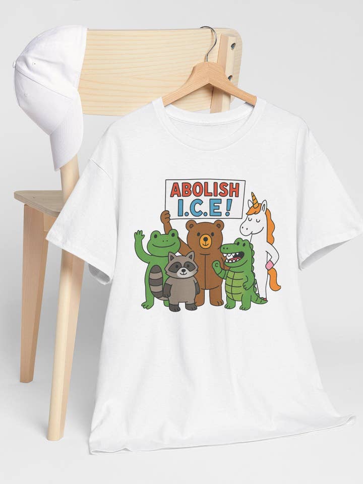 DLT Ecommerce - Wholesale T-Shirt (Graphic) - Women's - Abolish ICE Tee, Portland Oregon Peaceful Protest Sweatshirt