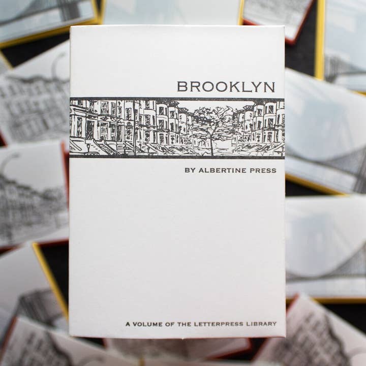 Albertine Press - Wholesale Stationery/Notecard Set - Brooklyn Letterpress Library Note Card Set