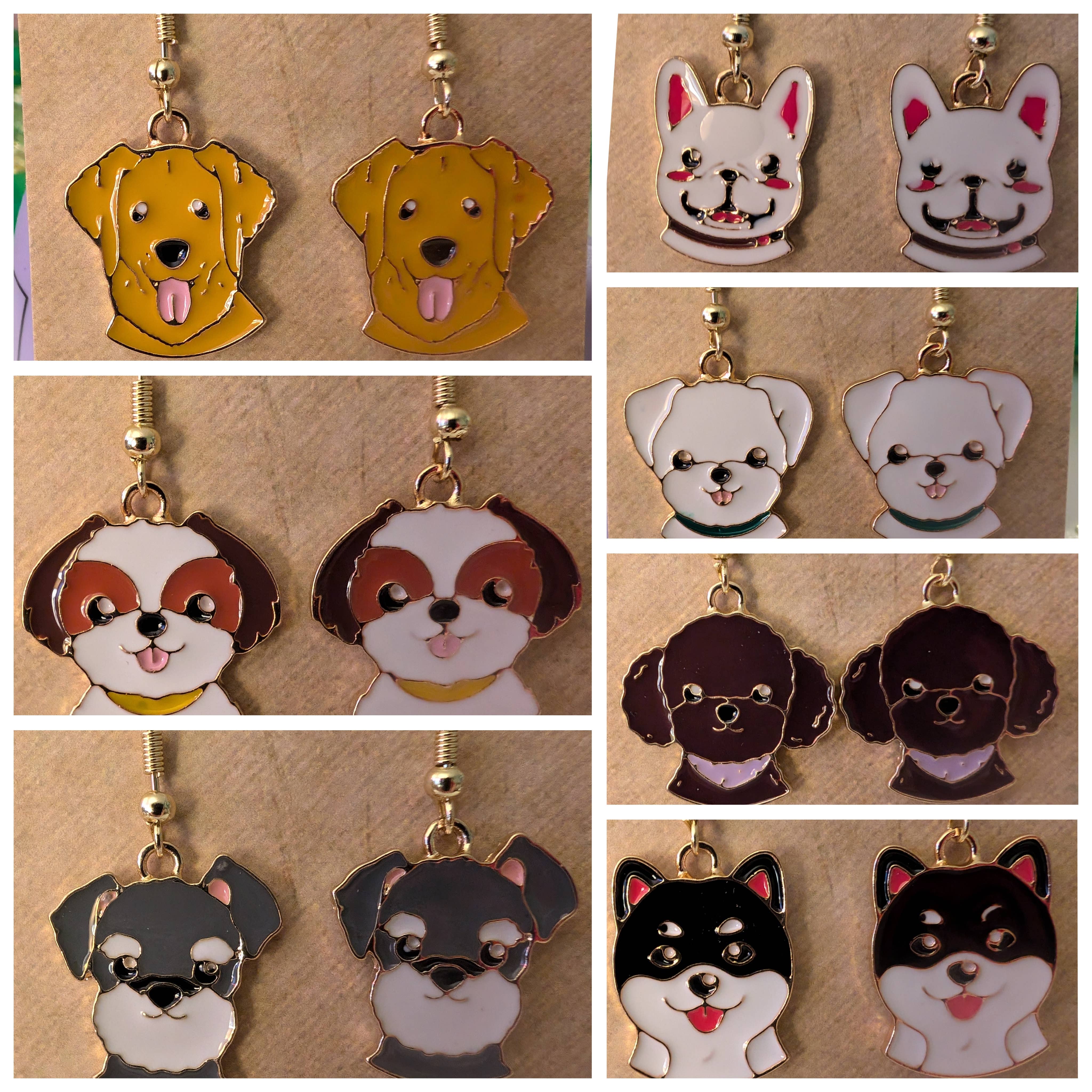 Con-Quest Crafts - Wholesale Dangle Earrings - Cat & Dog Earrings & Necklaces14