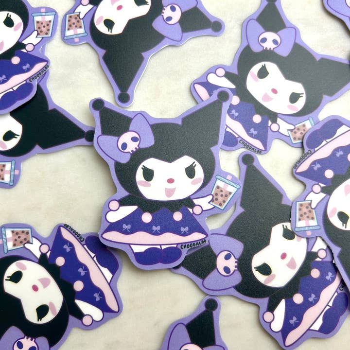 Choodaloo - Wholesale Sticker - Kuromi Boba Sticker - Kuromi Sticker