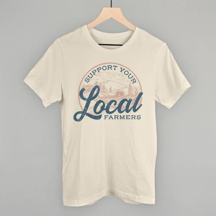 Ivy + Cloth - Wholesale Screen Printed T-Shirt - Women's - Support Your Local Farmers