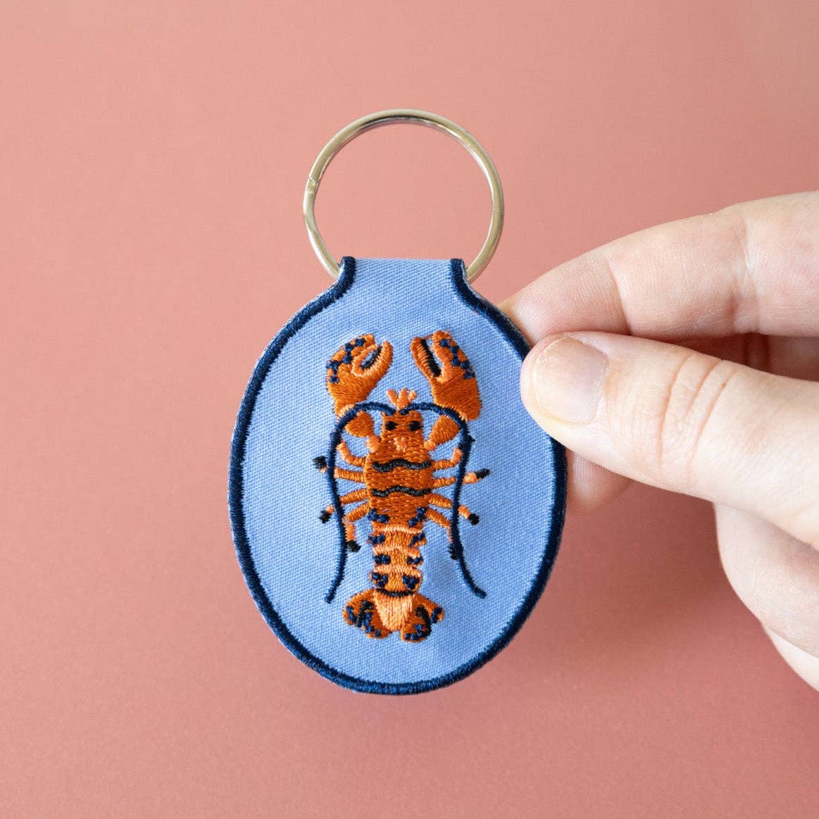 Lindy Stark Designs - Wholesale Keychain - Women's - Lobster Embroidered Keychain3