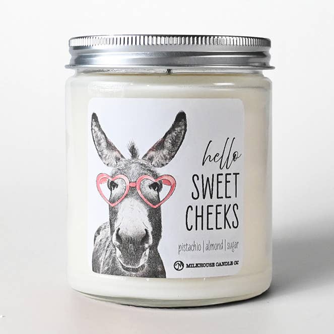 Hello Sweet Cheeks | 7 oz Candle | Valentine's Day Exclusive for wholesale by Milkhouse Candle Company