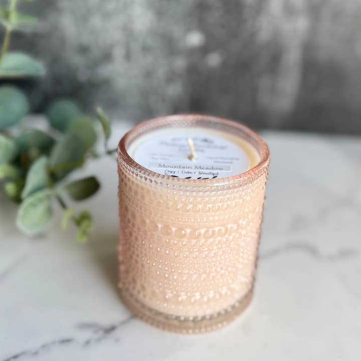 Montana Farmhouse Candles - Wholesale Jar/Filled Candle - Blush Bubble Glass - 10 ounce1