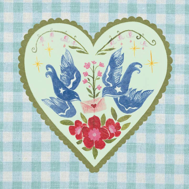 Flying Lovers Heart Sticker - 3in Vinyl Sticker for wholesale by Madison Alley