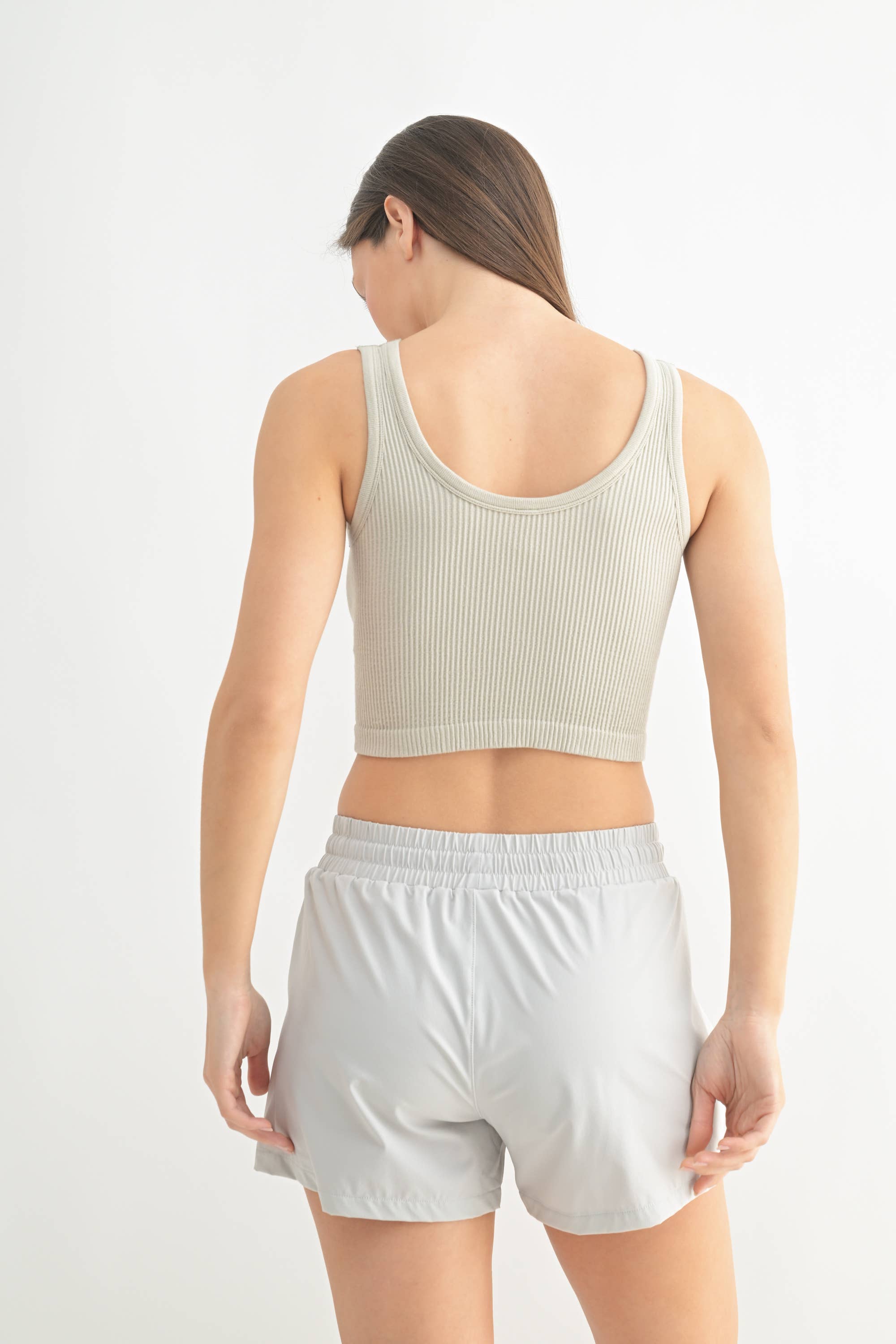 Mono B - Wholesale Tanktop - Dames - Geribbelde naadloze cropped tanktop54